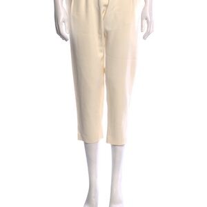 Cropped Cream Women's Ankle Pants